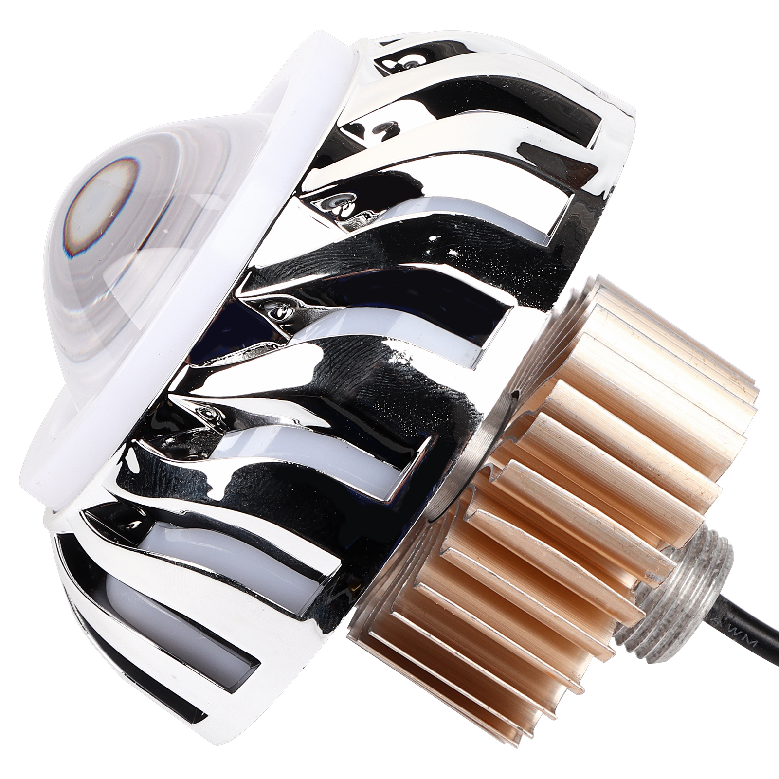 Led-motorradscheinwerfer, Doppel-teufelsaugenprojektorlinse, Cyclone-typ Span Class="ui-ri
