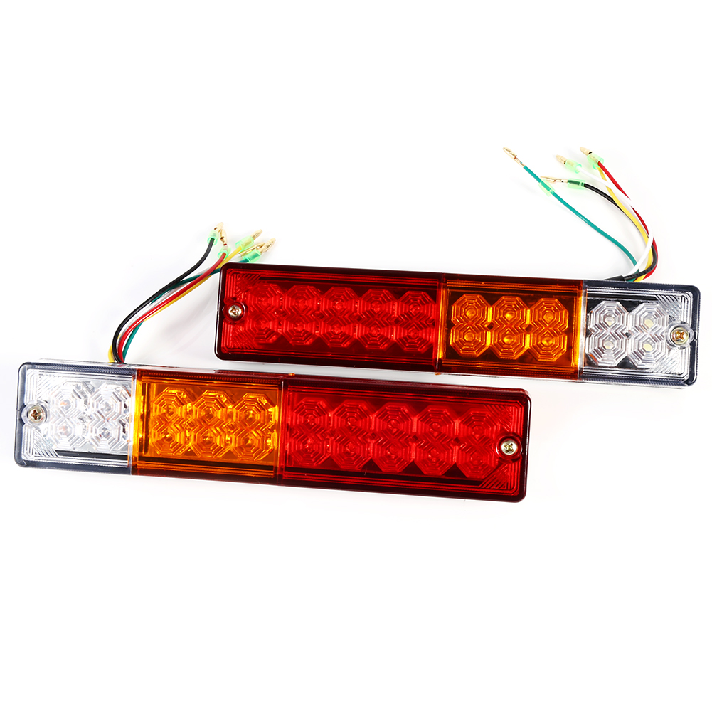 Set Aus 2 Led-rückleuchten Für Blinker, Anhänger Und Wohnwagen, Kompatibel Mit Pickups, Lastwagen Und Wohnwagen (24v).