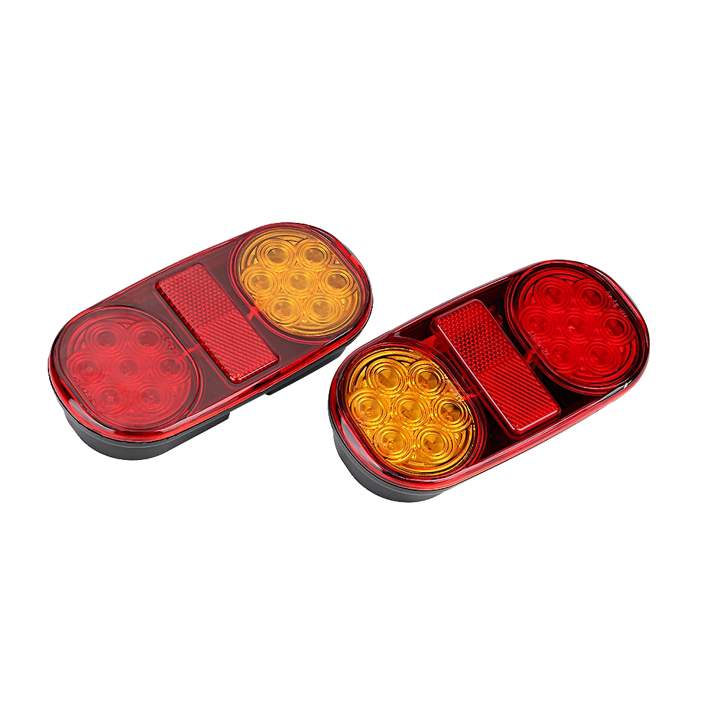 Universelle 12v-led-rückleuchte Mit Kennzeichenbeleuchtung Für Anhänger, Busse Und Wohnmobile