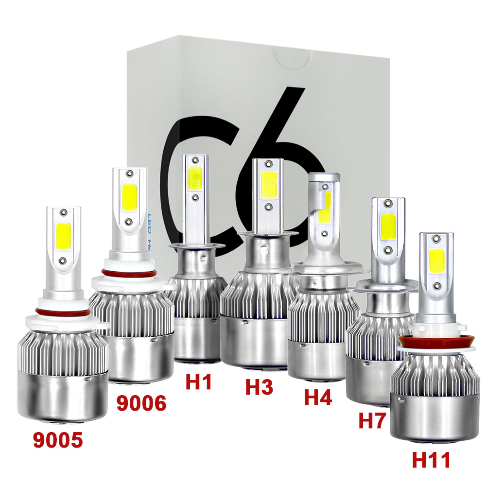 2 Stück Led-autoscheinwerferlampen, Led-fahrlicht-komplettset 9005, 36 W, 6000 Lm