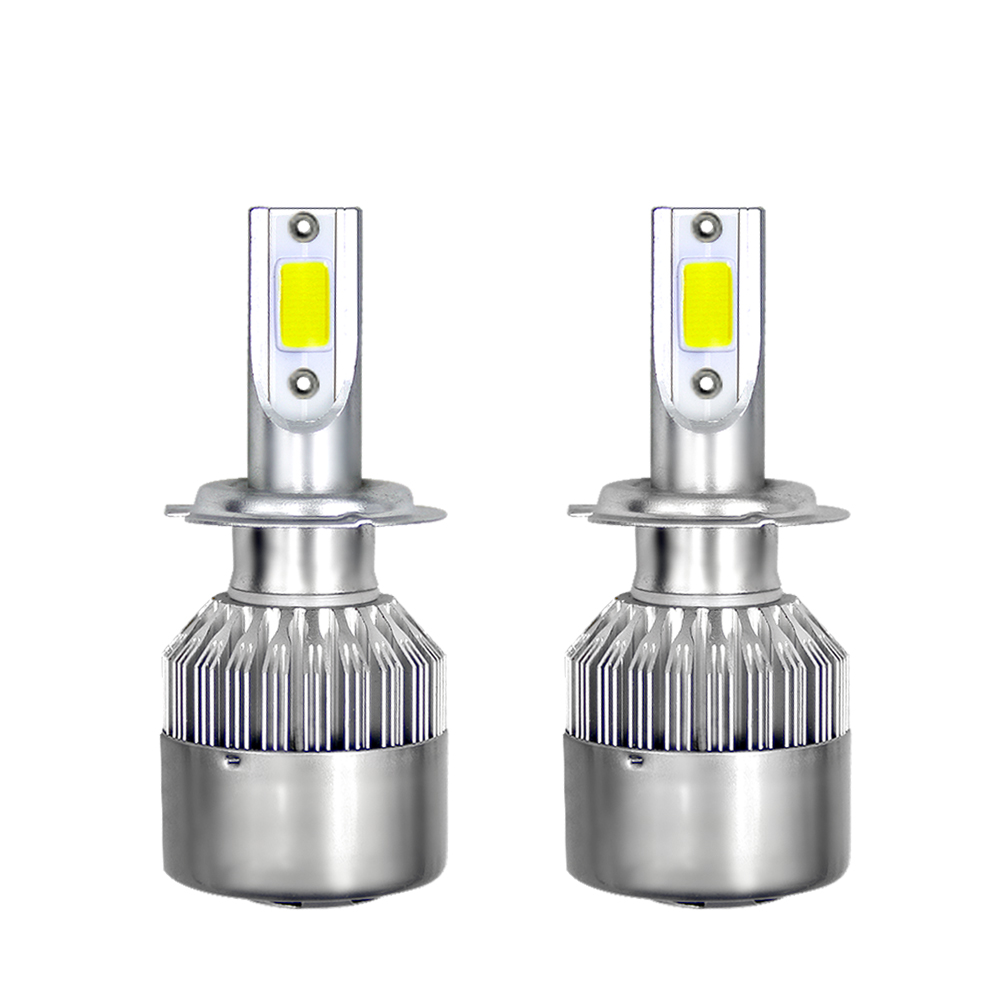 2 Stück Led-autoscheinwerferlampen, Led-fahrlicht-komplettset H7 36w 6000lm