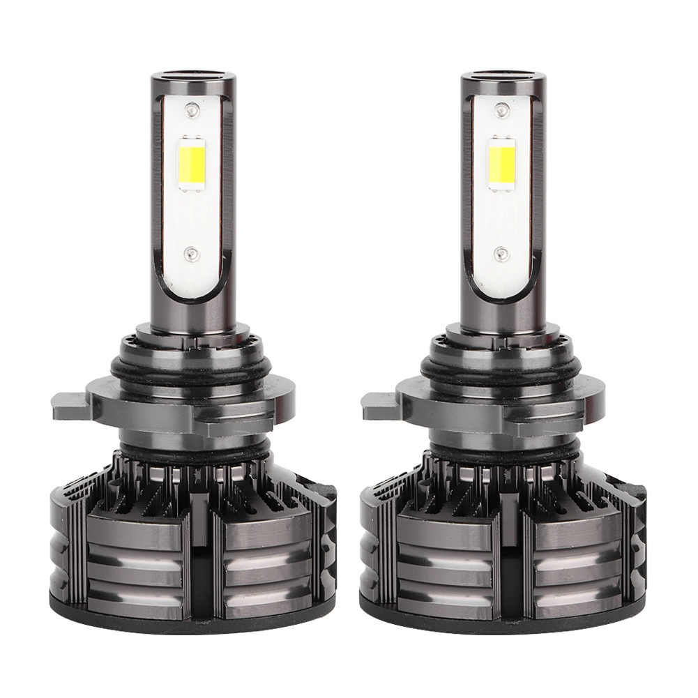 Weißes Led-lampenset Für Autoscheinwerfer Mit Integriertem Umrüstsatz (9012)