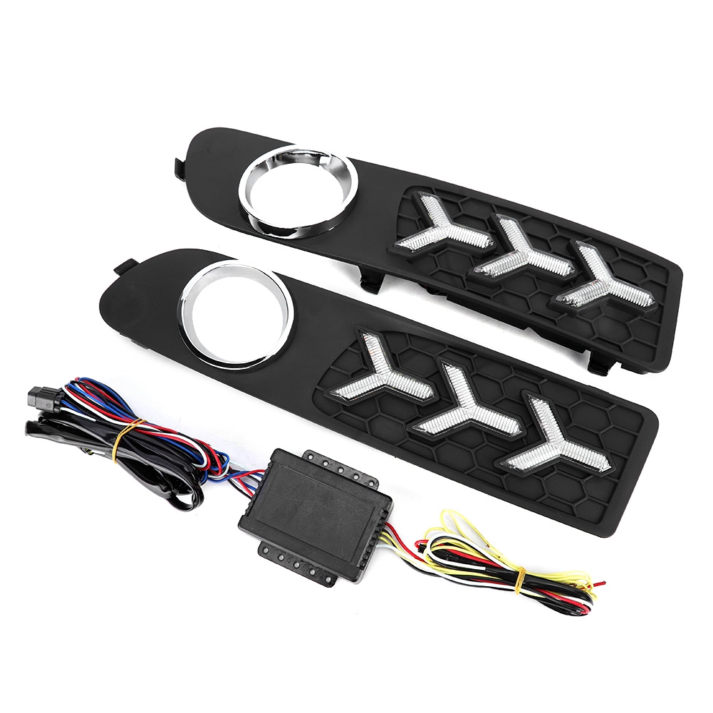 Paar 12v Dreifarbige Led-tagfahrlichter (drl) Kompatibel Mit S80 06-15