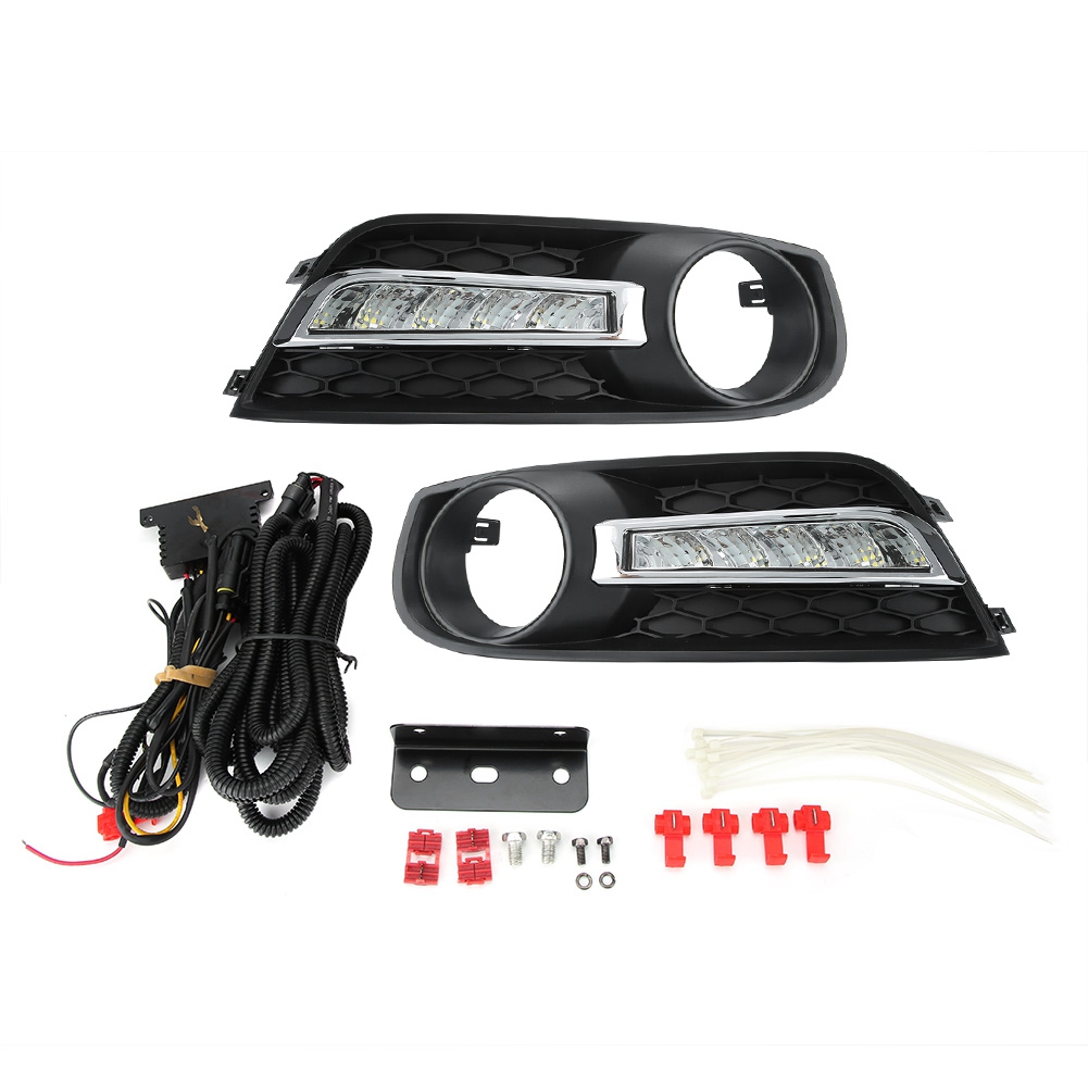 Paar 12v Led-tagfahrlichter (drl) Kompatibel Mit Nissan Tiida 11-15