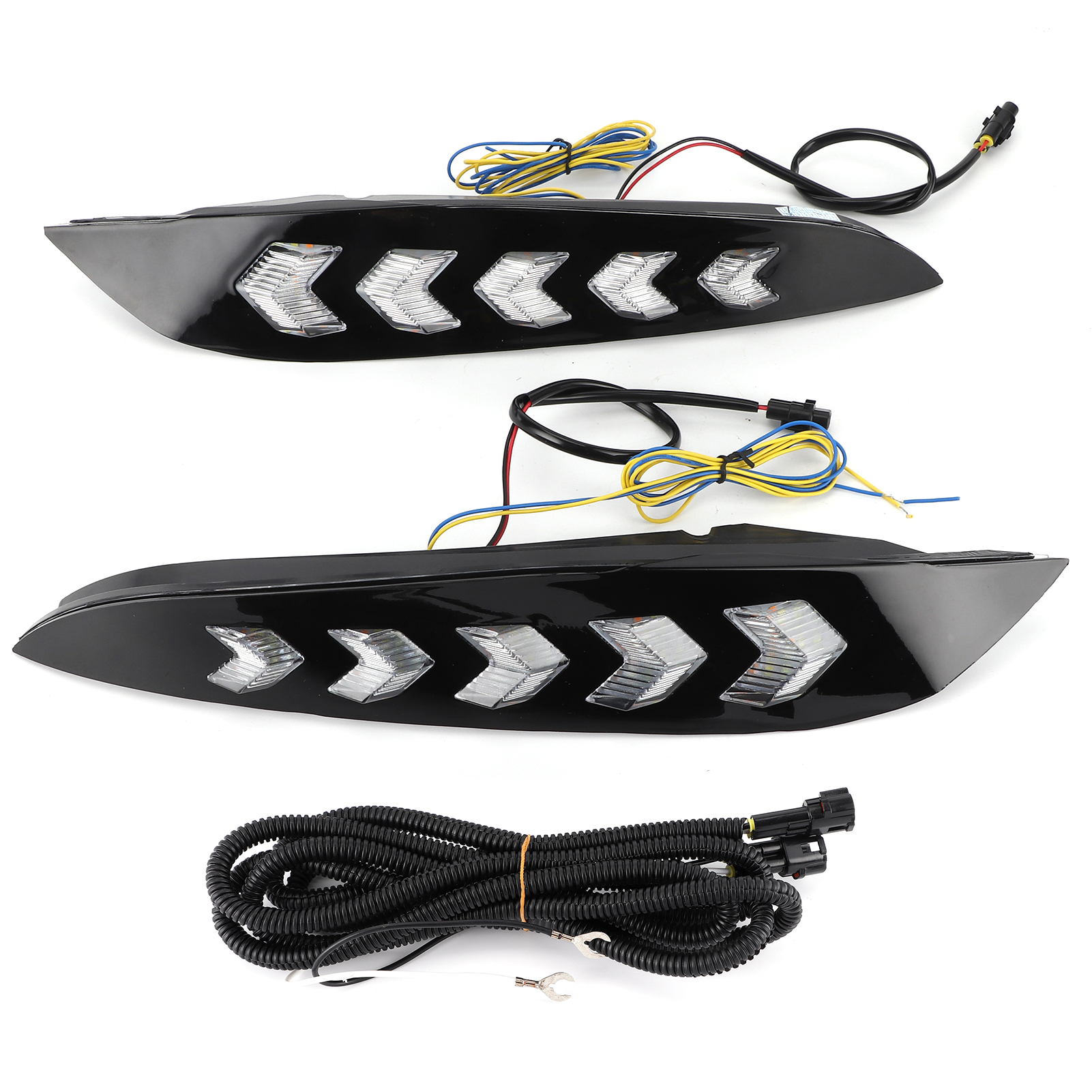 Dreifarbige Led-tagfahrlichter Mit Blinkern Und Fernscheinwerfern, Kompatibel Mit Mazda 3 Axela 2019-2021