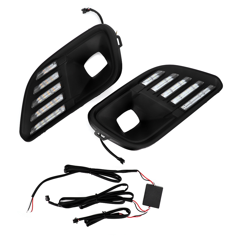 Set Mit 2 Dreifarbigen 12v Led-tagfahrlichtern, Kompatibel Mit Jeep Cherokee 2019-2020