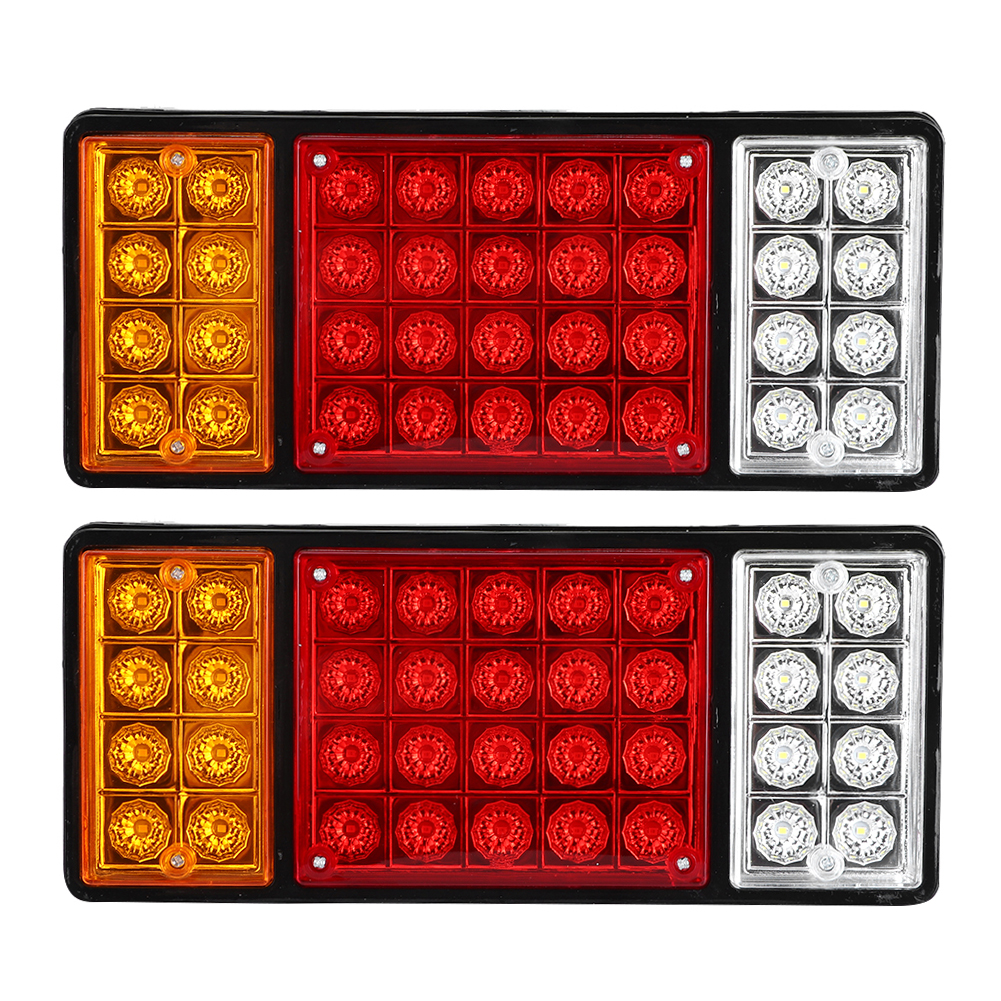 Set Aus 2 Rückleuchten Mit 36 Leds, 3 Farben, Ultrahell Und Wasserdicht, Für Lkw Oder Anhänger.