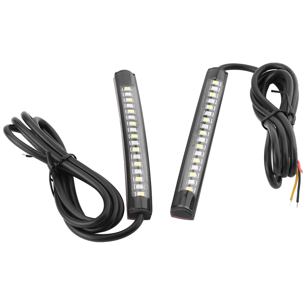 1 Paar Flexible 17 Smd Led-lichtleisten Für Motorrad/auto, Rücklichter, Blinker Und Brems-/blinker.