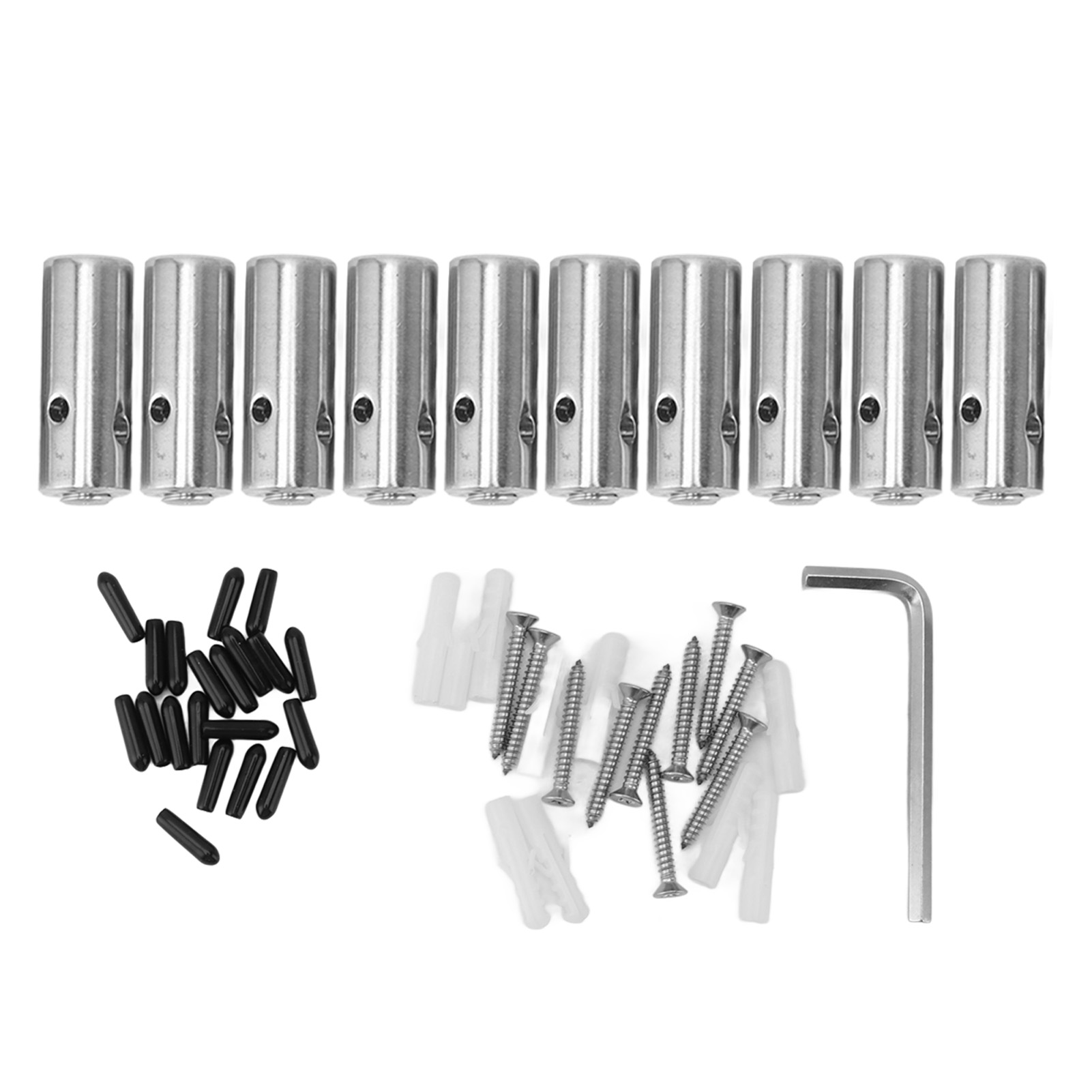 Metallspalier Für Kletterpflanzen Im Außenbereich, Edelstahlbefestigungen, Rankgitter-set Für Pflanzenwände, Kreuzclip-kabelsystem, 10 Edelstahlbefestigungen