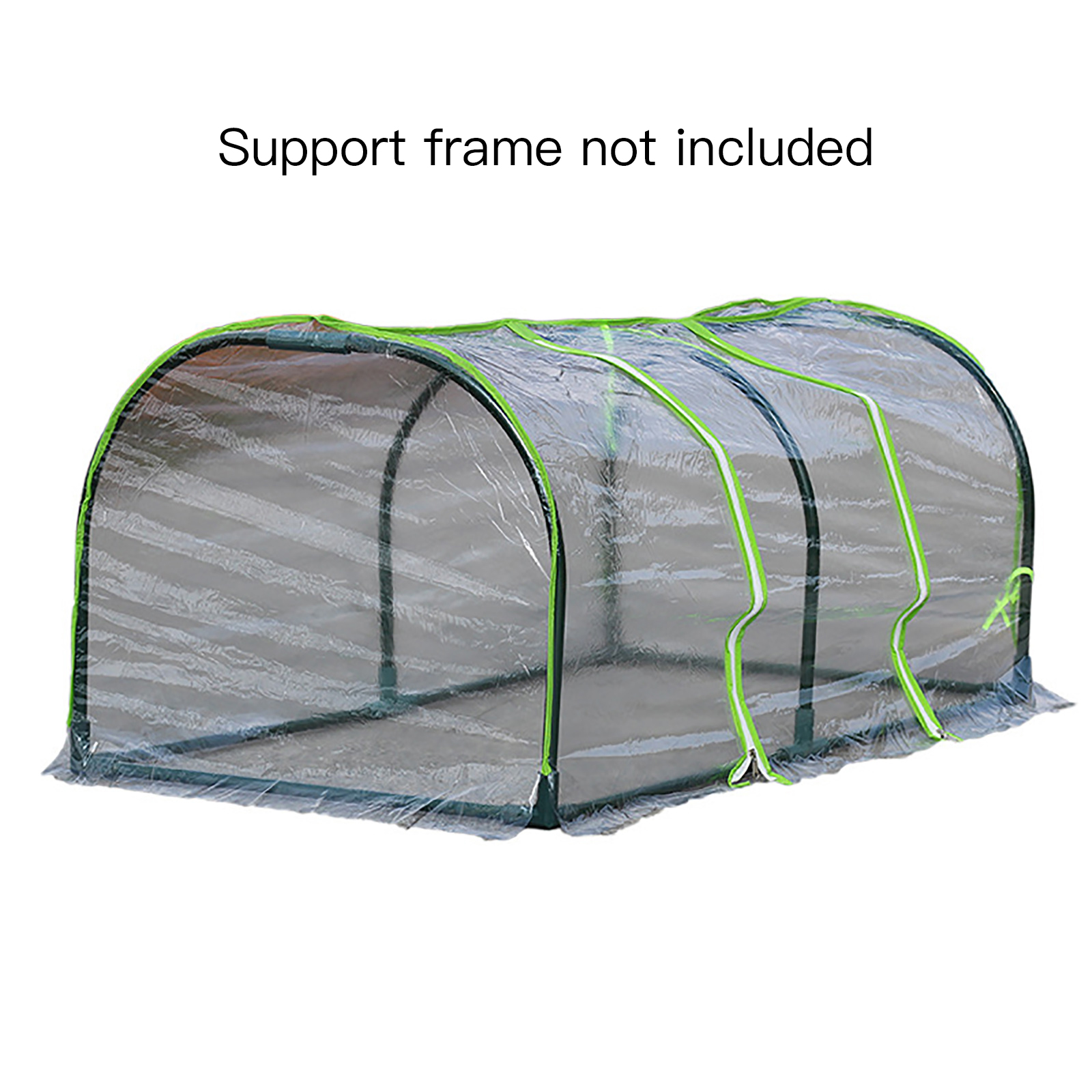 Miniaturgewächshaus Aus Pvc Und Metall, Abmessungen 1,2 X 0,6 X 0,5 M, Ideal Für Topfpflanzen Im Garten.