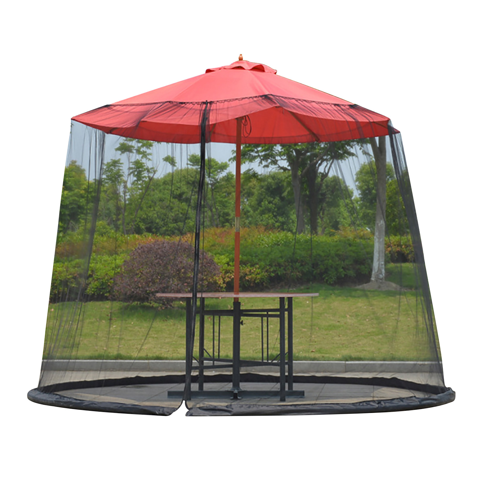 Schutzhülle Für Sonnenschirme Im Freien Aus Polyester Mit Moskitonetz