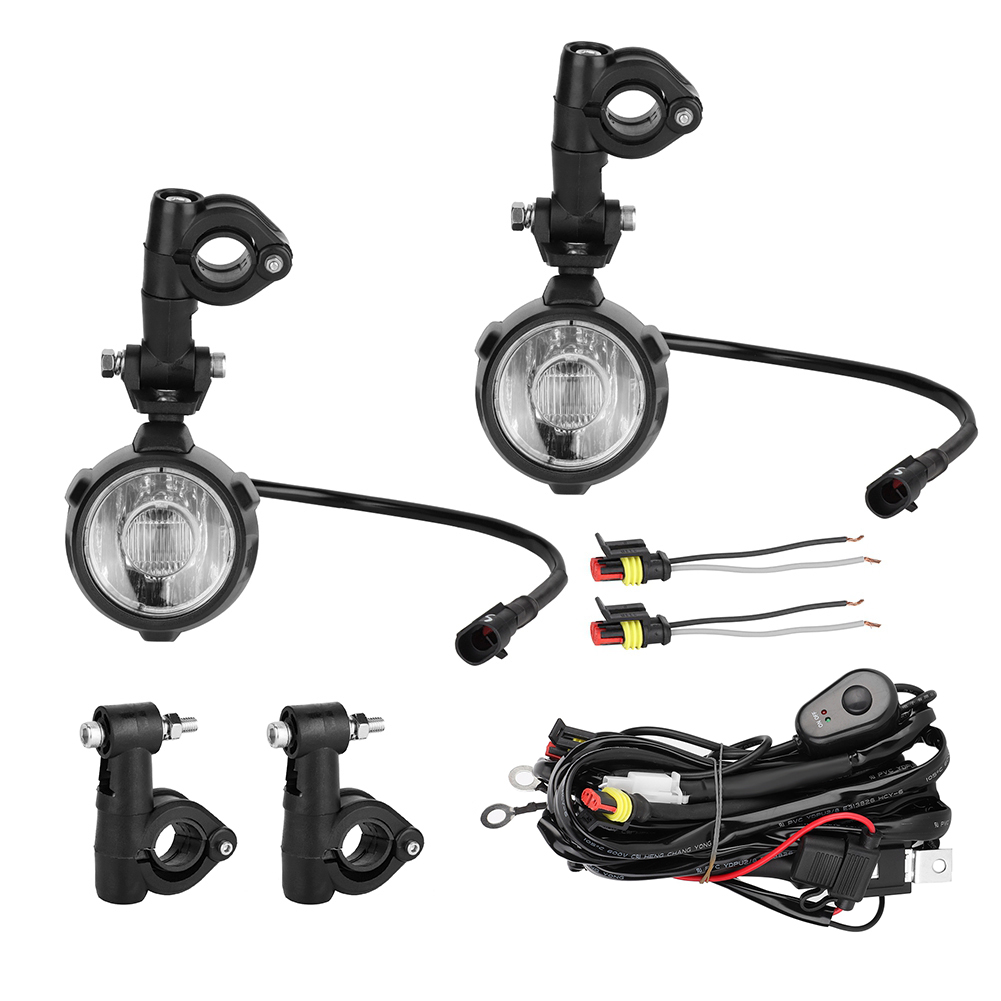 Set Mit 2 Universellen 40w Led-motorradscheinwerfern, Nebelscheinwerfern/suchscheinwerfern