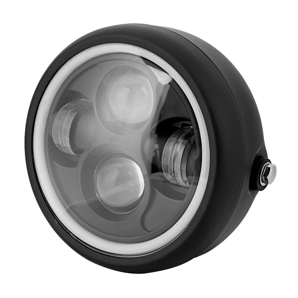 Universeller Runder Led-motorradscheinwerfer Im Retro-stil