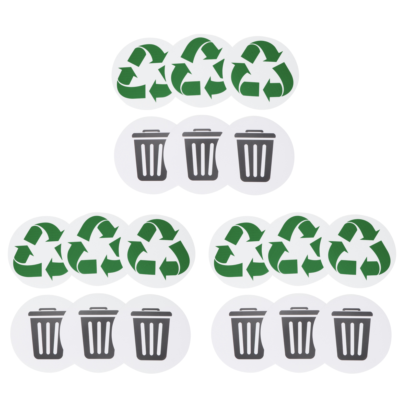18 Recycelbare, Selbstklebende Und Wasserfeste Umweltetiketten Für Den Einsatz Im Haus Und Im Freien