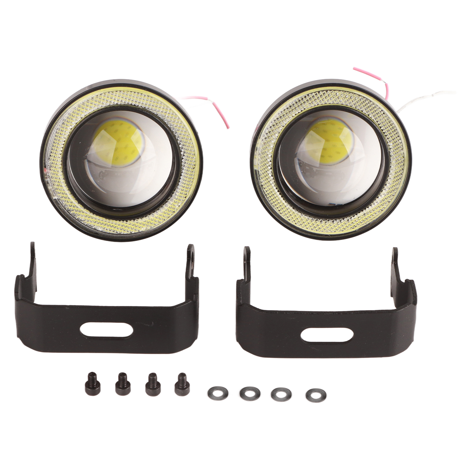 3-zoll-led-nebelscheinwerfer Für Autos, „angel Eye“-typ, Hohe Helligkeit, Ip65 Wasserdicht, 12-v-gleichstromversorgung, Universell