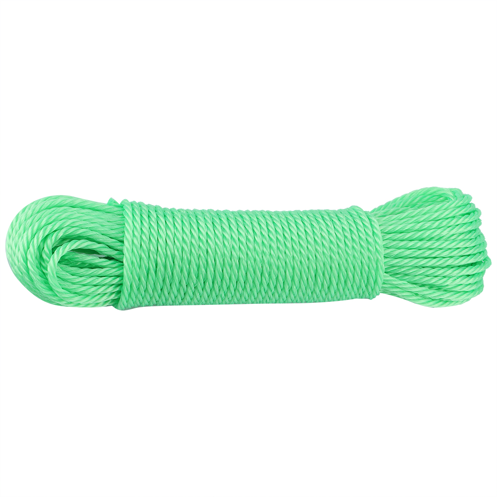 20 M Lange Wäscheleine Aus Nylon, Ideal Für Garten, Camping Und Outdoor-aktivitäten (grün)