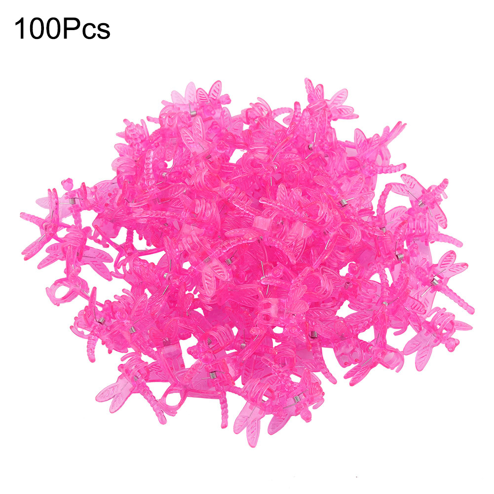 100 Stängelclips Für Orchideen, Mini-stängel Aus Rotem Kunststoff, Für Vertikales Wachstum.