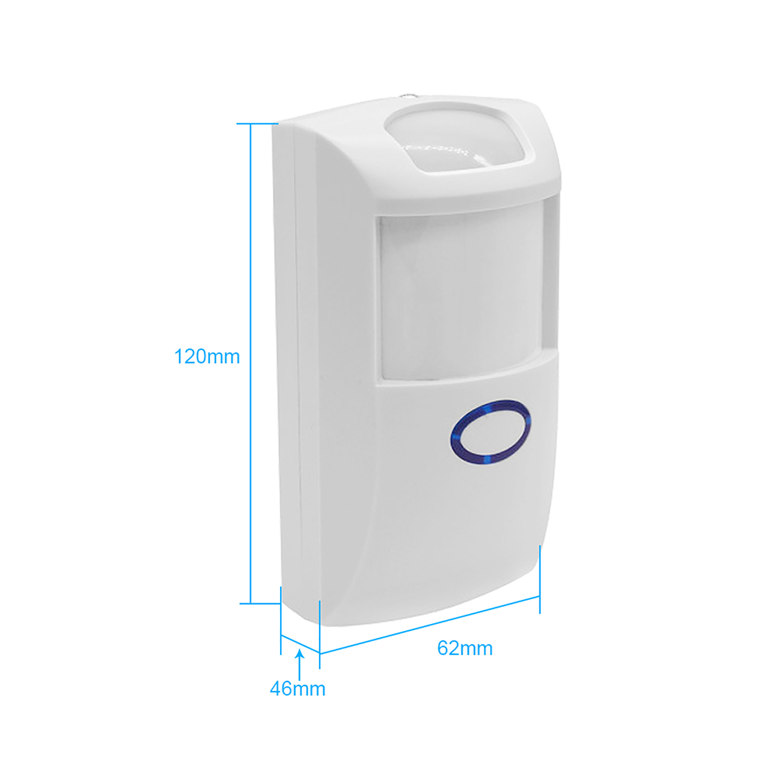 Dualer Drahtloser Pir2 433 Mhz Rf-infrarotdetektor, Pir-bewegungsmelder, Intelligentes Heim-sicherheitsalarmsystem, Kompatibel Mit Amazon Alexa Und Anderen Angeschlossenen Geräten.