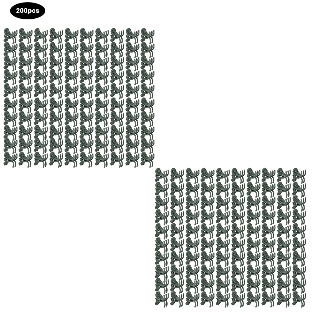 Dicke, Blütenförmige Pflanzenclips Für Gartenpflanzen Und Blumenstiele, 200 Stück