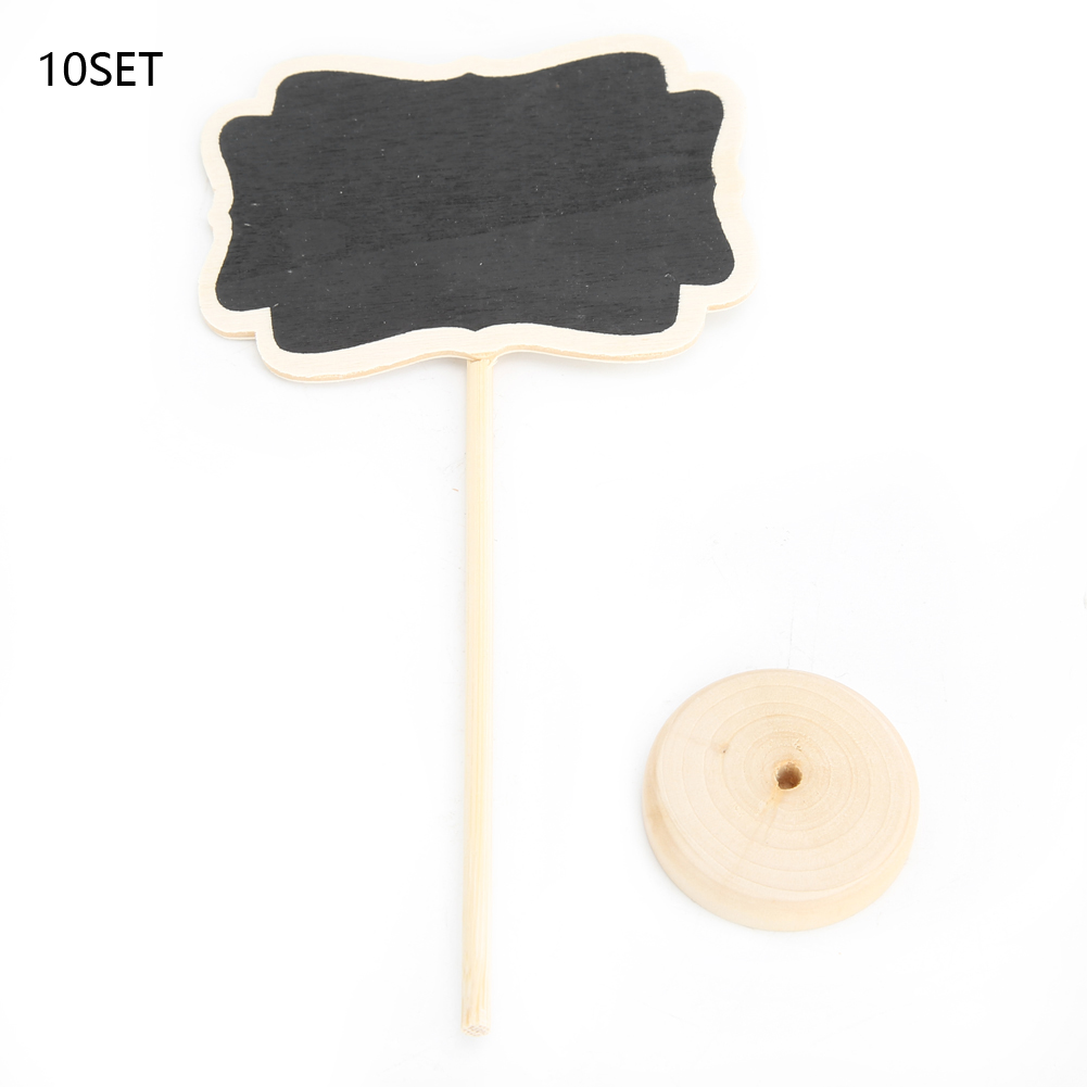 Set Mit 10 Pflanzenetiketten, Kleinen Dekorativen Blütenförmigen Tafeln Für Den Garten.
