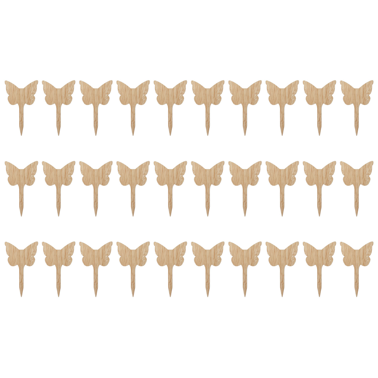 30 Umweltfreundliche Pflanzenetiketten Aus Holz Für Topfpflanzen, Ideal Für Gärten Und Gewächshäuser.