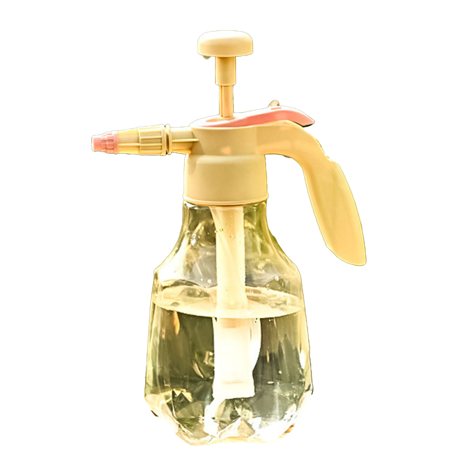 Gießkanne Mit Großem Fassungsvermögen (1,5 L), Feiner Sprühnebel, Tragbare Drucksprühflasche Für Pflanzen, Ideal Für Den Hausgarten, Gelb