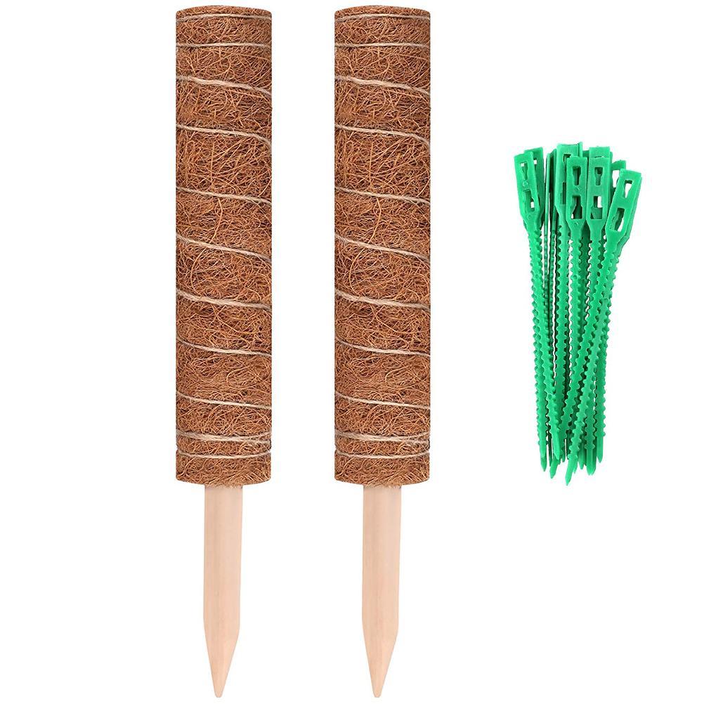 Set Mit 2 Stapelbaren Schaumstoffstützen Für Monstera Und Pothos, Inklusive 20 Kabelbindern Zur Verlängerung Der Stängel.