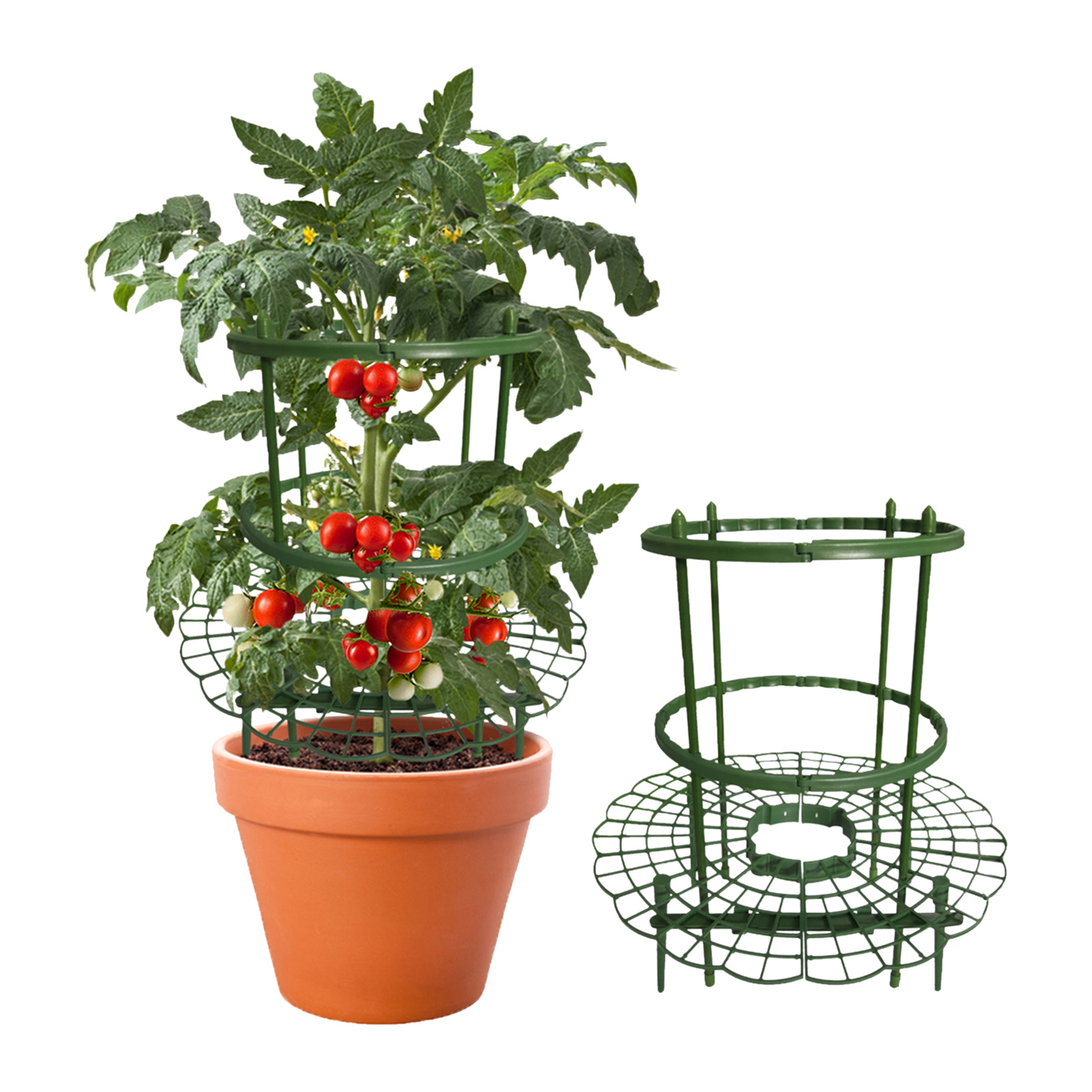 Runde Rankhilfen Für Erdbeeren, Kletterpflanzen, Tomatenkäfige Für Erdbeeren Und Andere Kleine Gemüsepflanzen.