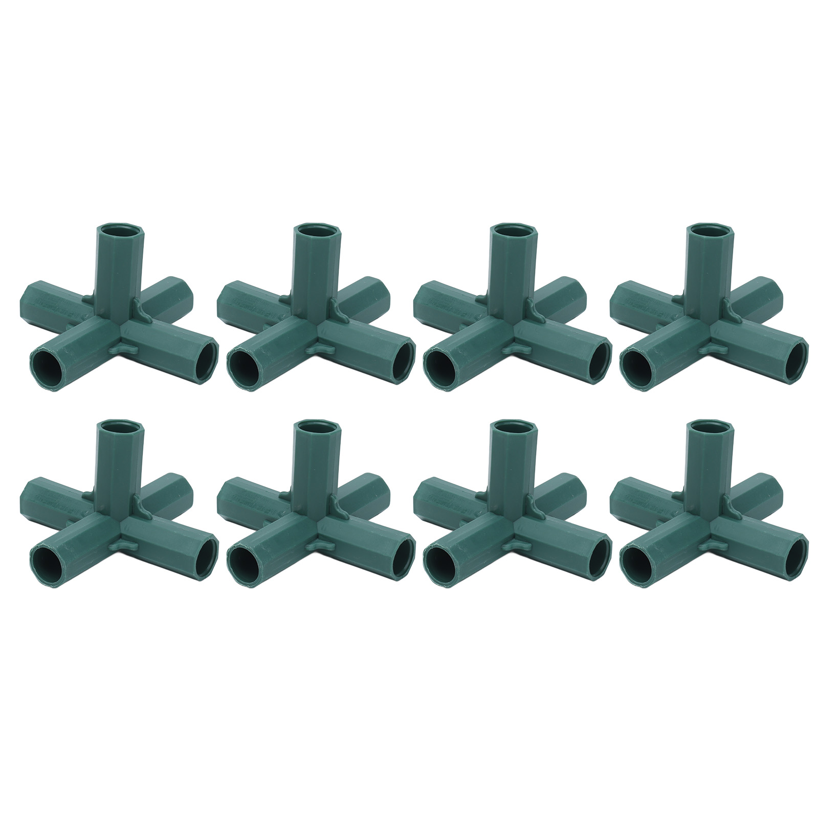 Set Mit 8 Pflanzenstützen, 5 Befestigungspunkten, Aus Kunststoff, Für Garten- Oder Gewächshauspfähle.