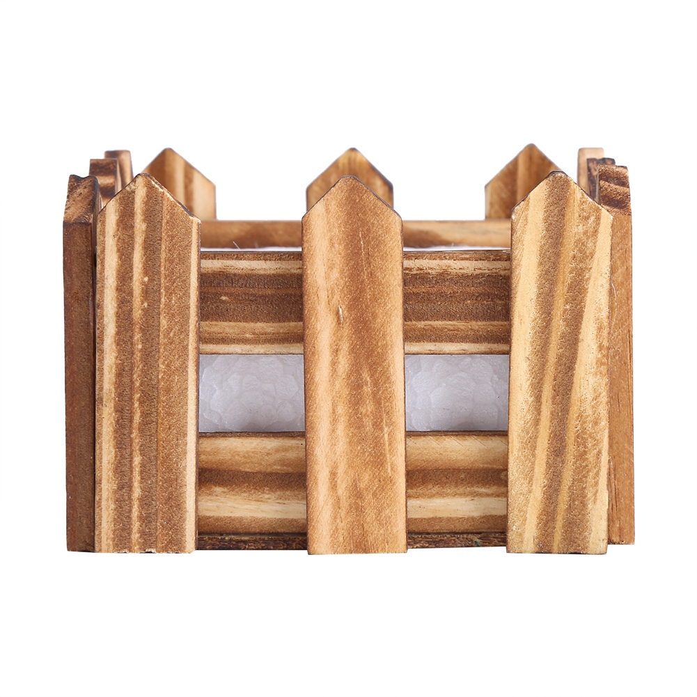 Handgefertigter Holzpflanztopf Für Sukkulenten (10 X 10 X 7 Cm)