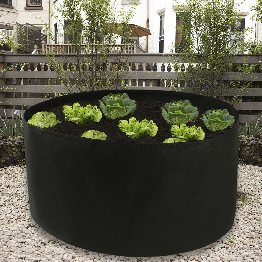 Pflanzsack Aus Stoff, 150 Gallonen, Durchmesser 116 Cm, Höhe 56 Cm, Dicke 1 Mm, Aus Filz. Blumentopf.