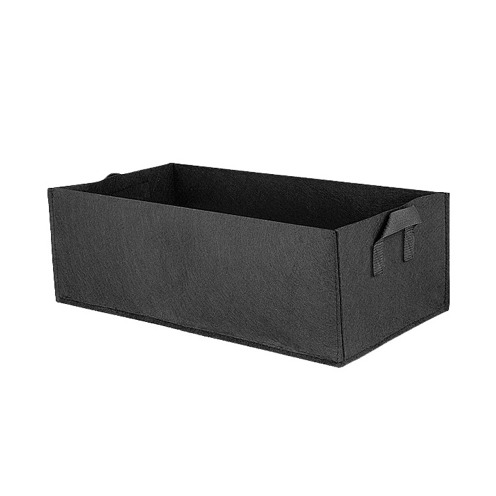 Hochbeet Aus Atmungsaktivem Stoff Mit Griff, 60 X 30 X 20 Cm, Rechteckiger Pflanzsack Für Gemüse Und Blumen, Schwarz