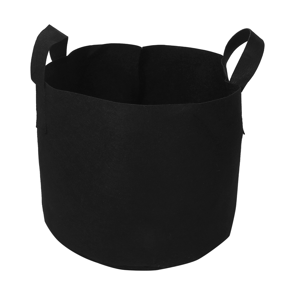 Schwarzer Pflanzsack Für Pflanzen, Gemüse Und Blumen, Belüftung, Pflanztopf (7 Gallonen, 30 X 35 Cm)