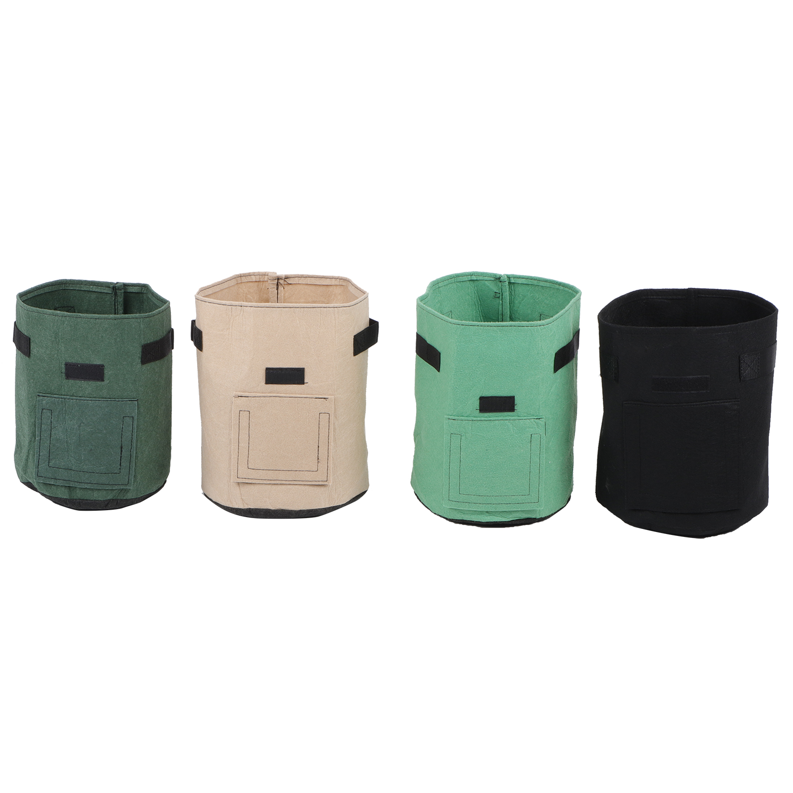 Set Mit 4 Filz-pflanzsäcken Für Zimmer- Und Gartenpflanzen, Blumentöpfe Und Gemüse, Gartenwerkzeug