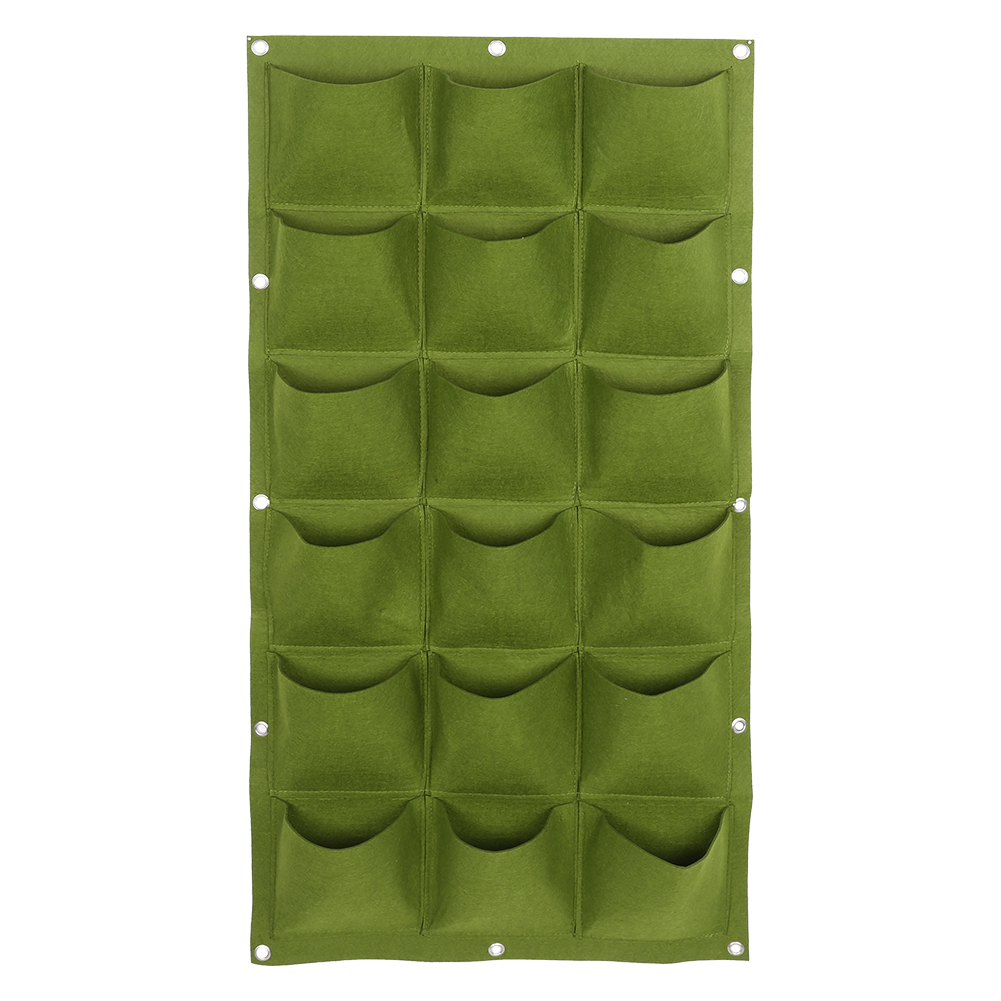 Pflanzbeutel Für Garten, Balkon Oder Wand, Vertikaler Hängepflanzer (18 Taschen)