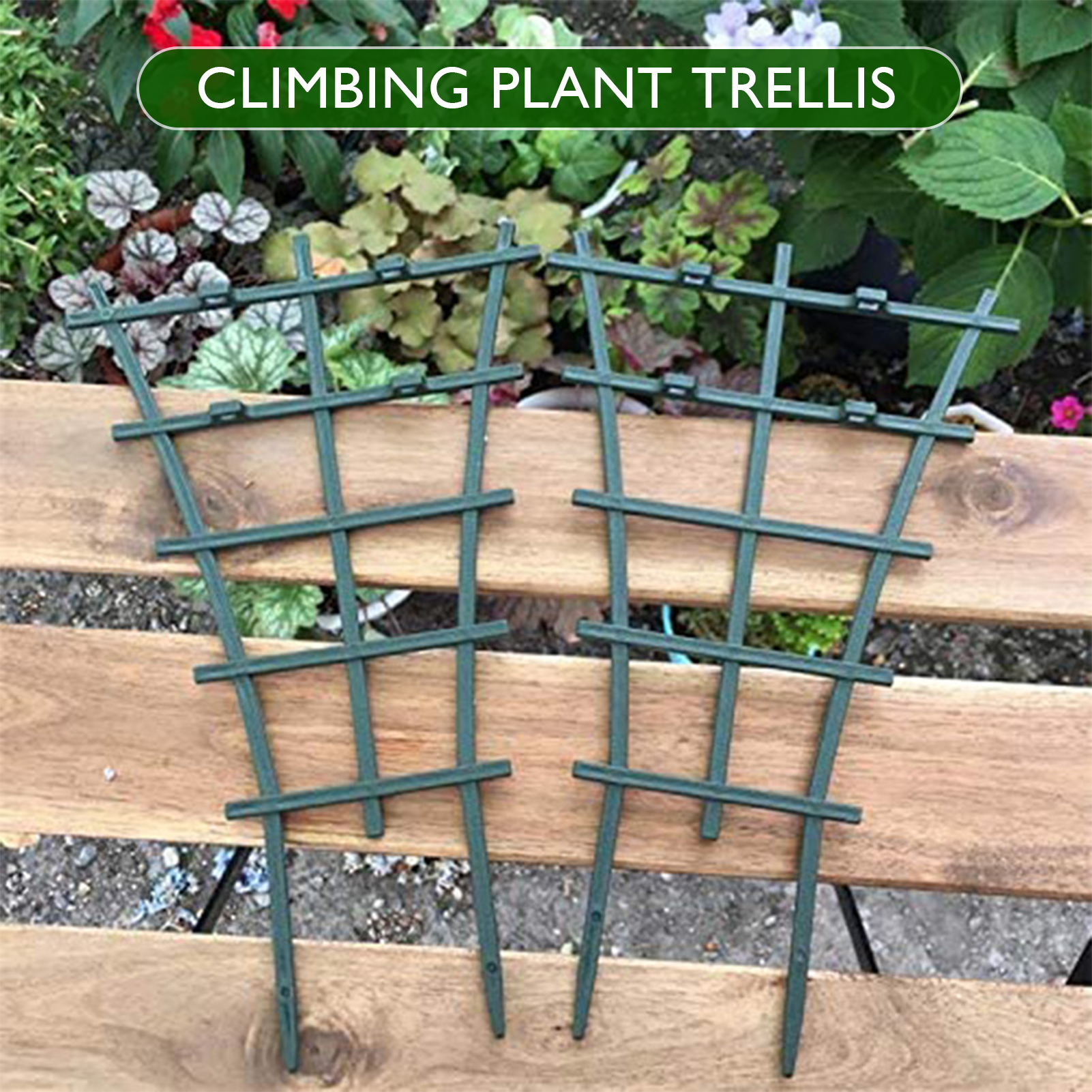 Mehrschichtiges Rankgitter Aus Kunststoff Für Den Garten, Als Stütze Für Kletterpflanzen, Blumen Und Gemüse.