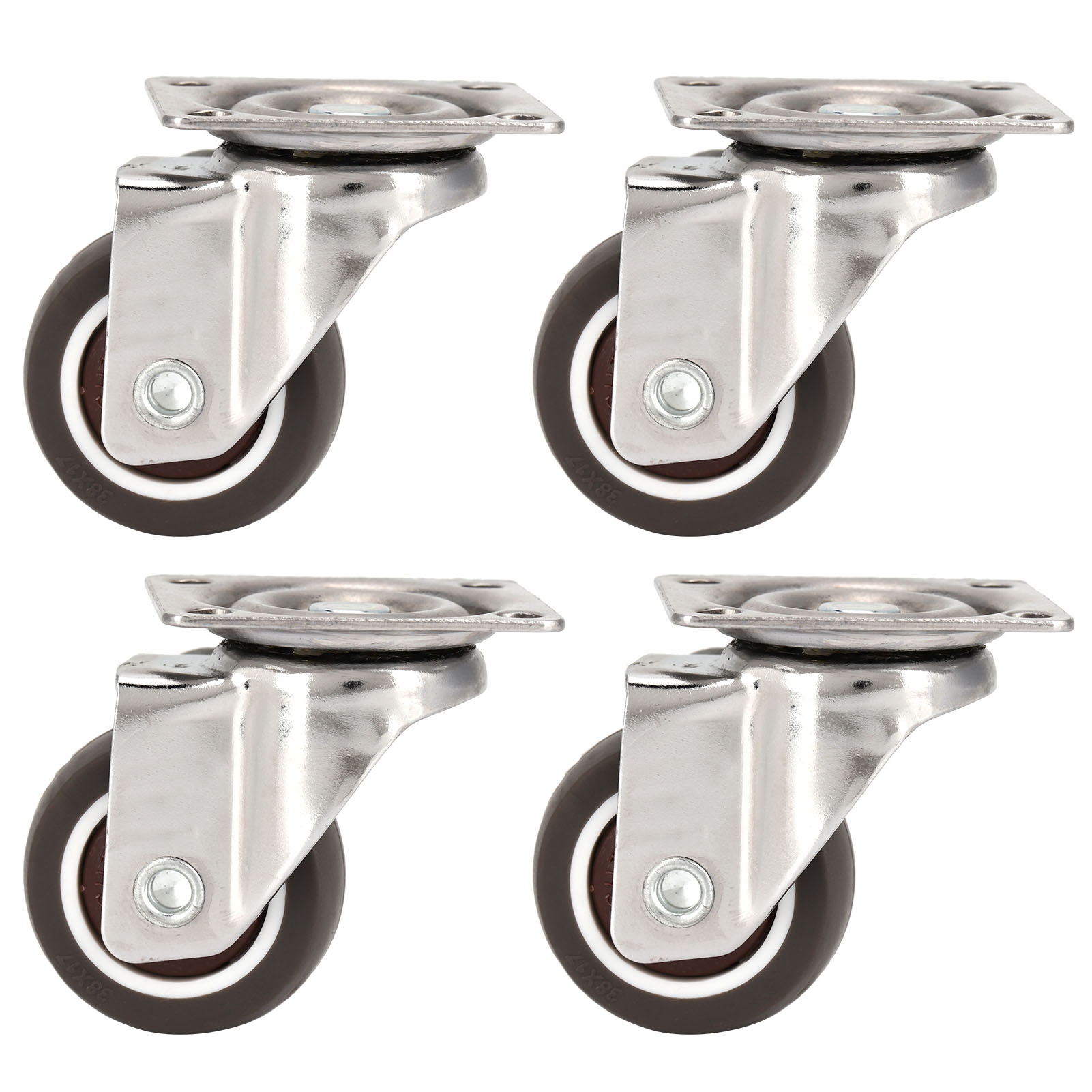 Set Mit 4 Geräuschlosen Universal-tpr-rollen, 360° Drehbar, Für Wohnmöbel Und Stühle (38 Richtungsrollen).