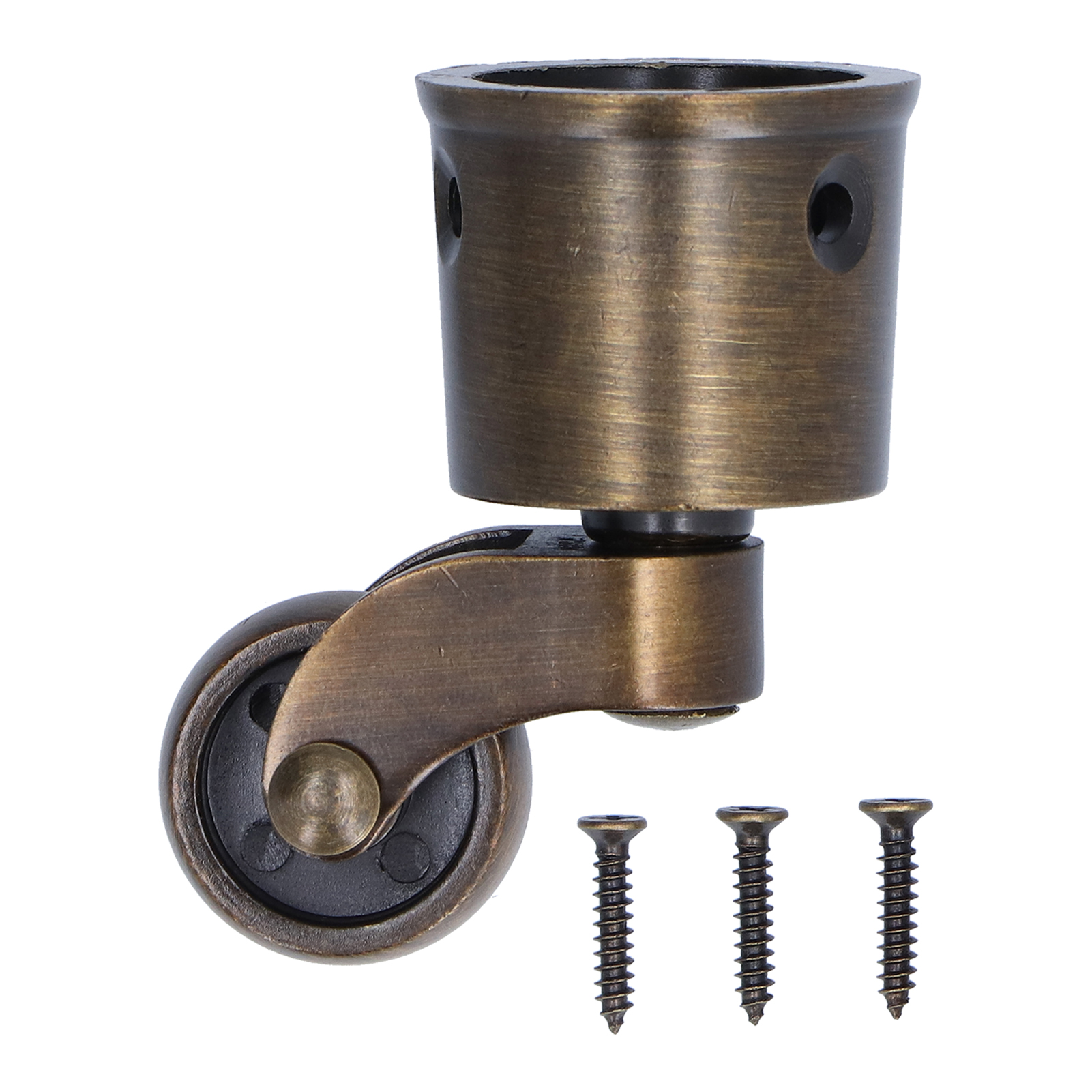 Runde Rollen Aus Zinklegierung, Vintage-matt-finish, Robust, Langlebig, Stabil Und Geräuscharm.