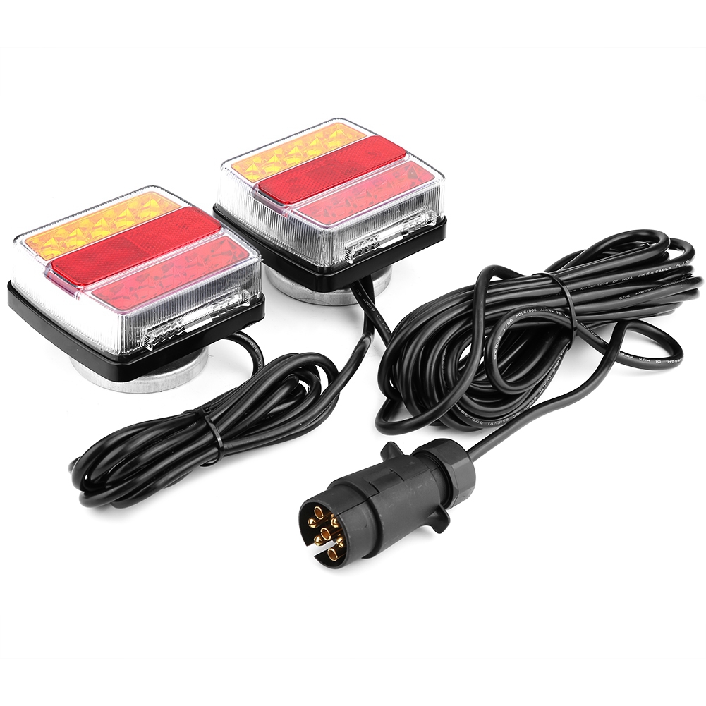 Paar Magnetische 12v-led-sicherheitsrückleuchten Für Anhänger, Lkw Oder Pkw