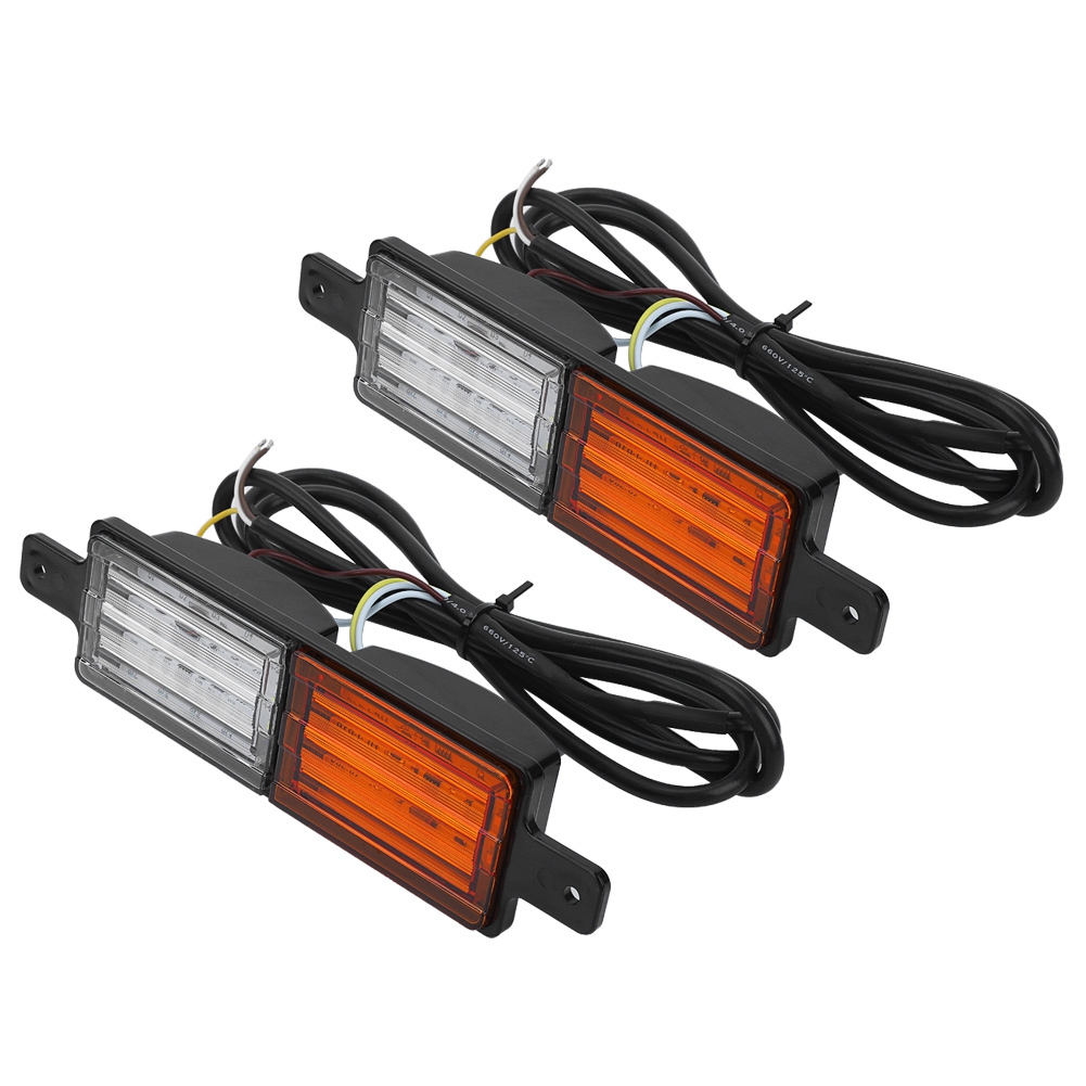 1 Paar Universelle Zweifarbige 10-30w 30 Led-rückleuchten Für Fahrzeuge Und Lkw