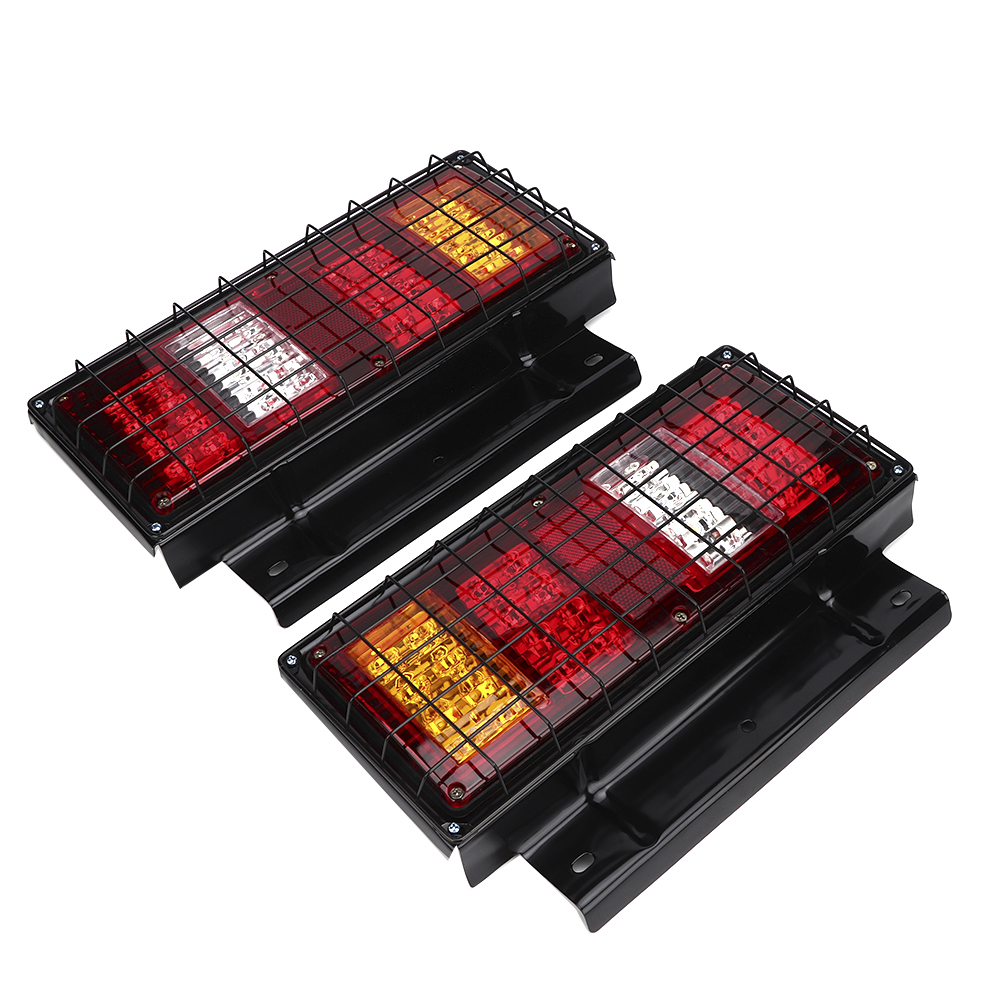 Set Mit 2 Ultrahellen, Wasserdichten 12v 32 Led-rückleuchten Für Lkw, Anhänger Oder Boot