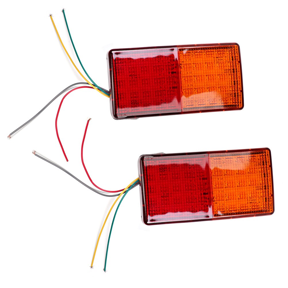 Set Aus 2 Anhängerrückleuchten Mit 50 Leds, Blinkern Hl G-001, Ip67 Wasserdicht.