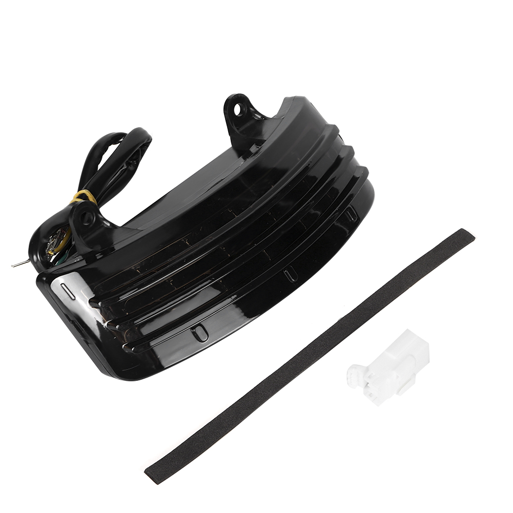 Universelle 12v Led Motorrad-rückleuchte, Bremslicht, Blinker, Grau