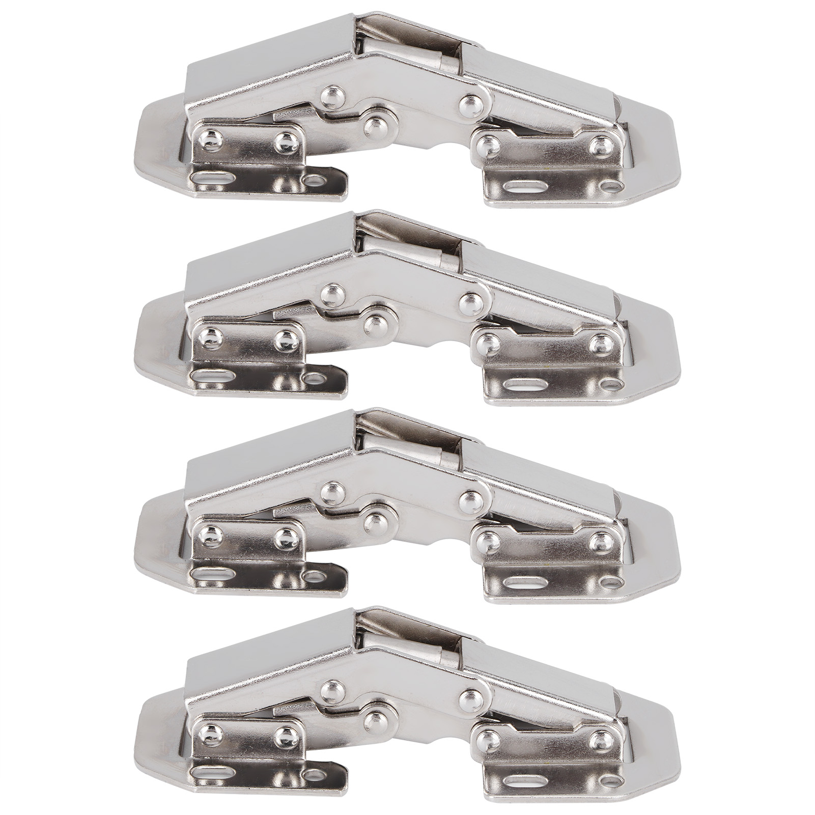 Set Mit 4 Brückenförmigen Türscharnieren Für Schrank- Und Garderobenmöbel
