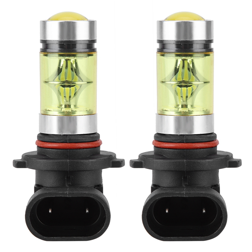 Set Mit 2 Gelben Led-lampen 9006 100w 4300k Für Nebelscheinwerfer Und Fernlicht.