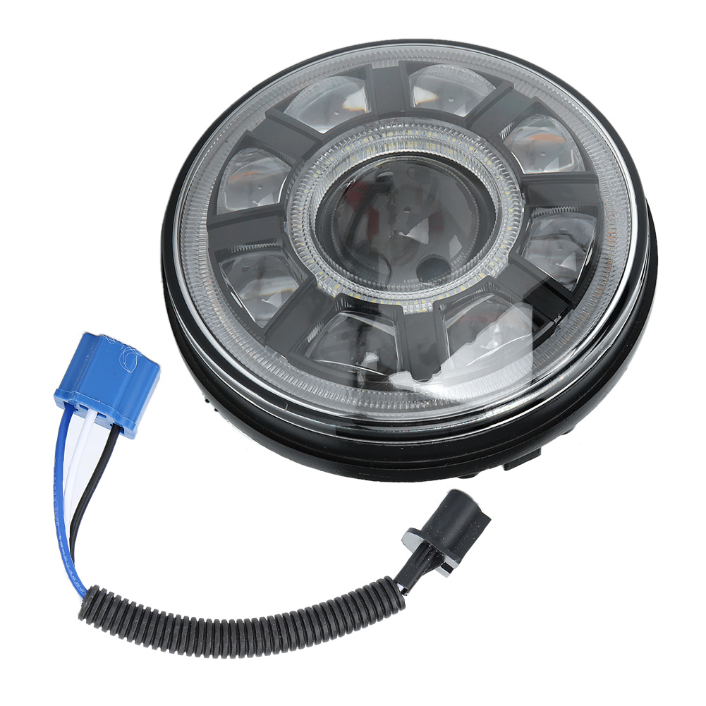 Runder 7-zoll-led-scheinwerfer, Kompatibel Mit Jeep Wrangler Jk Tj Cj Jl 97-17