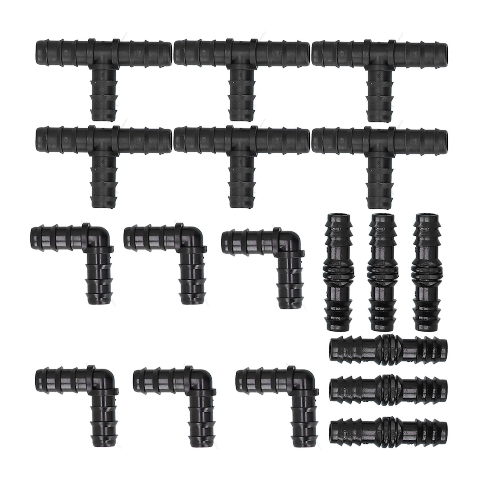 Set Mit 18 Verbindungsstücken Für Tropfbewässerungsschläuche, Zubehör Für 1/2-zoll-schläuche.