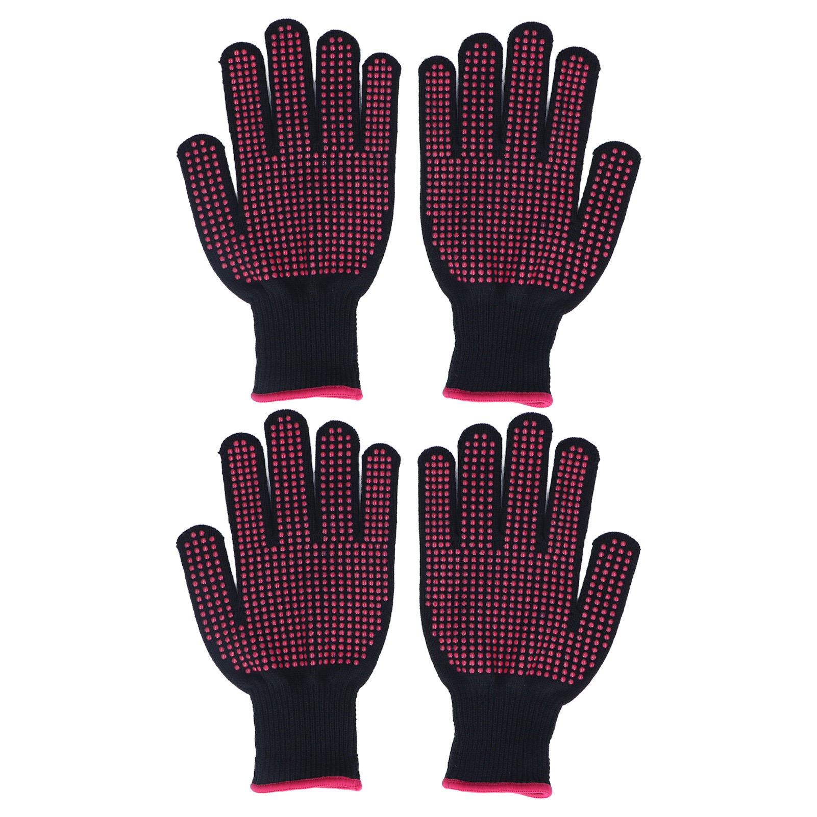 Paar Schnittfeste Handschuhe Zum Kochen, Gärtnern Und Holzschnitzen – Rosa – 25 Cm