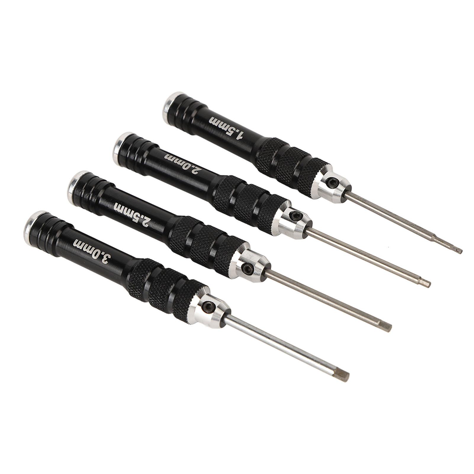 Set Aus 4 Extrem Widerstandsfähigen, Rutschfesten Und Rostfreien Schraubendrehern Für Reparaturen Des Typs A.