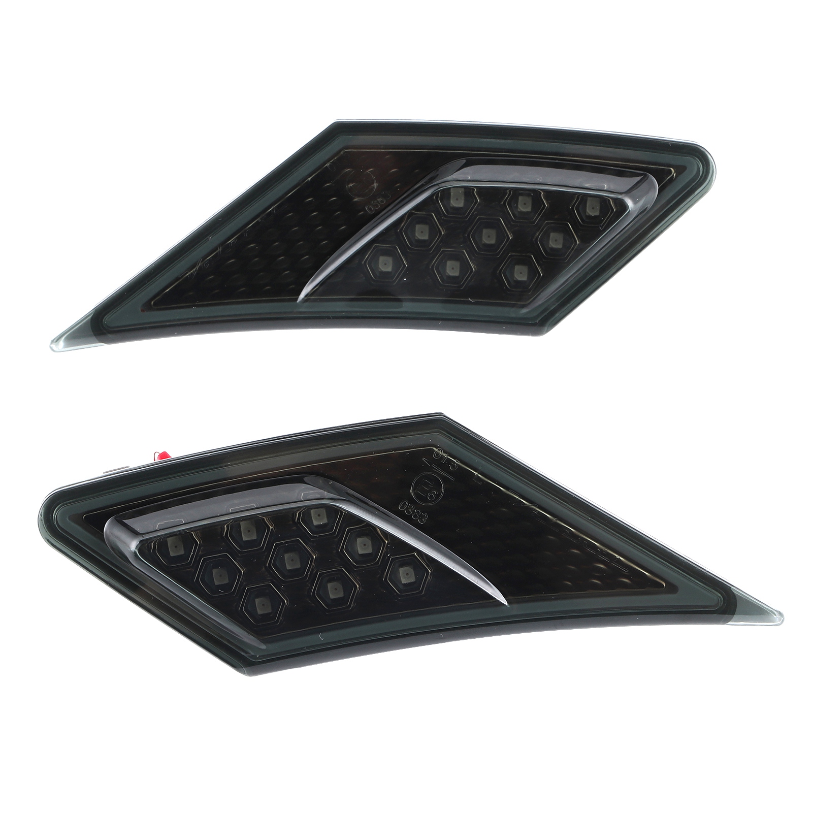 Paar Led-seitenmarkierungsleuchten Mit Blattförmigen Blinkern, Getönte Linse, Kompatibel Mit Scion Fr, Subaru Brz, Gt86 Und 1320.